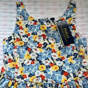 Polo Ralph Lauren Floral Cotton Poplin Dress